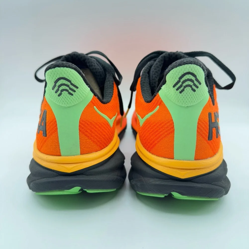 Hoka One One Clifton 9 Flame Vibrant Orange Road Running Walking Men’s Size 11 - Picture 5 of 8